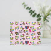 Suicide Squad | Harley Quinn Emoji Pattern Briefkaart (Staand voorkant)