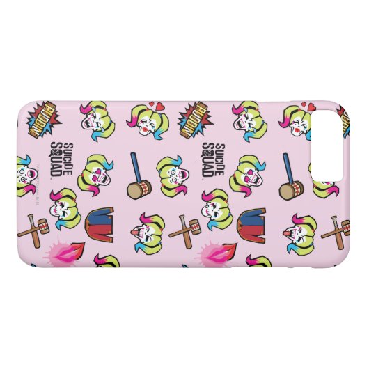 Suicide Squad | Harley Quinn Emoji Pattern Case-Mate iPhone Case (Achterkant (Horizontaal))