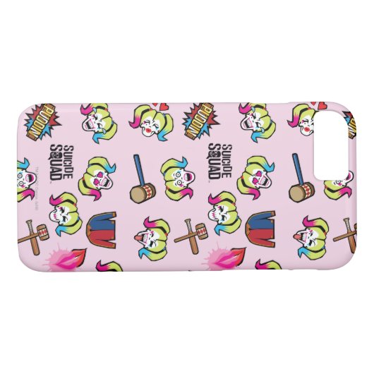 Suicide Squad | Harley Quinn Emoji Pattern Case-Mate iPhone Case (Achterkant (Horizontaal))