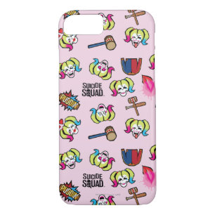 Suicide Squad   Harley Quinn Emoji Pattern Case-Mate iPhone Case