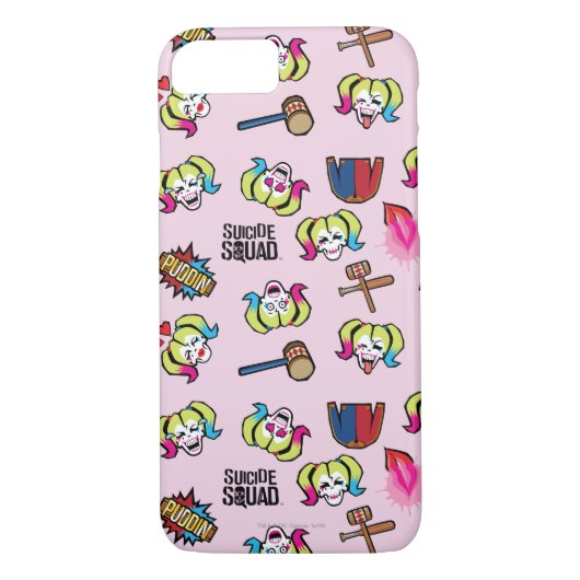 Suicide Squad | Harley Quinn Emoji Pattern Case-Mate iPhone Case (Achterkant)