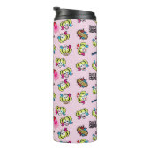 Suicide Squad | Harley Quinn Emoji Pattern Thermosbeker (Geroteerd rechts)