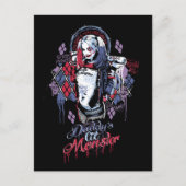 Suicide Squad | Harley Quinn Inked Graffiti Briefkaart (Voorkant)