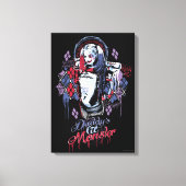 Suicide Squad | Harley Quinn Inked Graffiti Canvas Afdruk (Voorkant)