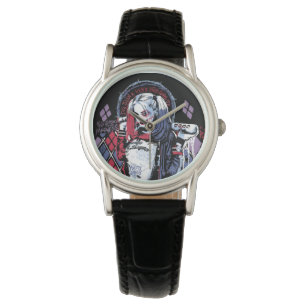 Suicide Squad   Harley Quinn Inked Graffiti Horloge