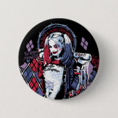 Suicide Squad | Harley Quinn Inked Graffiti Ronde Button 5,7 Cm (Voorkant)