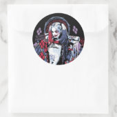 Suicide Squad | Harley Quinn Inked Graffiti Ronde Sticker (Tas)