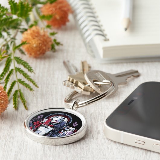 Suicide Squad | Harley Quinn Inked Graffiti Sleutelhanger (Zijkant)