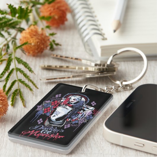 Suicide Squad | Harley Quinn Inked Graffiti Sleutelhanger (Voorkant Rechts)