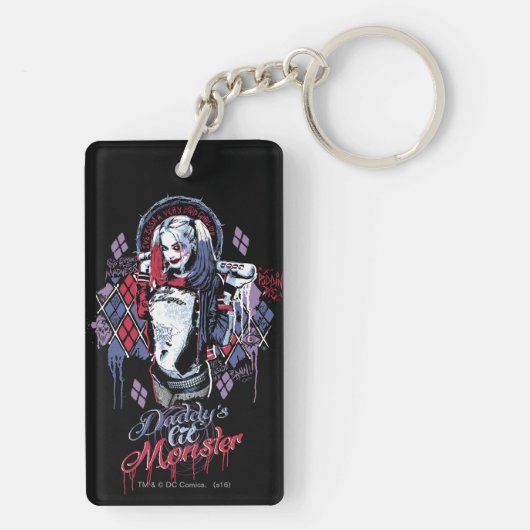 Suicide Squad | Harley Quinn Inked Graffiti Sleutelhanger (achterkant)
