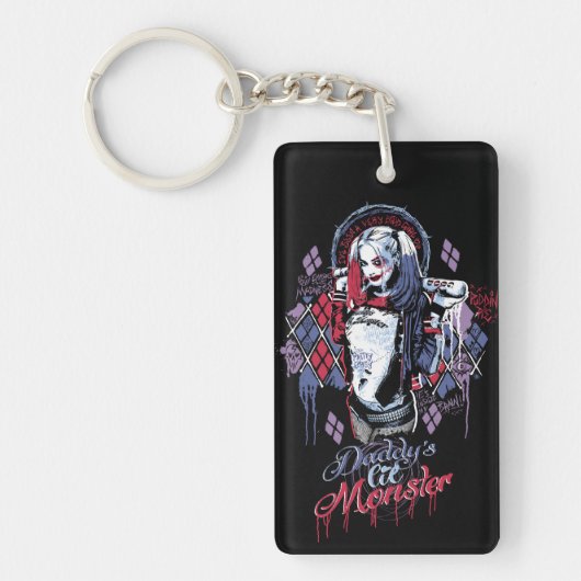 Suicide Squad | Harley Quinn Inked Graffiti Sleutelhanger (Voorkant)