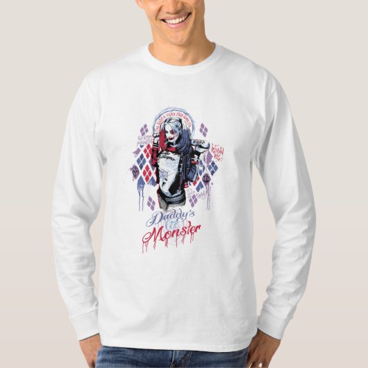 Suicide Squad | Harley Quinn Inked Graffiti T-shirt (Voorkant)