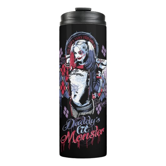Suicide Squad | Harley Quinn Inked Graffiti Thermosbeker (Voorkant)