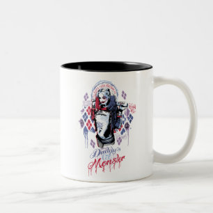 Suicide Squad Harley Quinn Inked Graffiti Tweekleurige Koffiemok