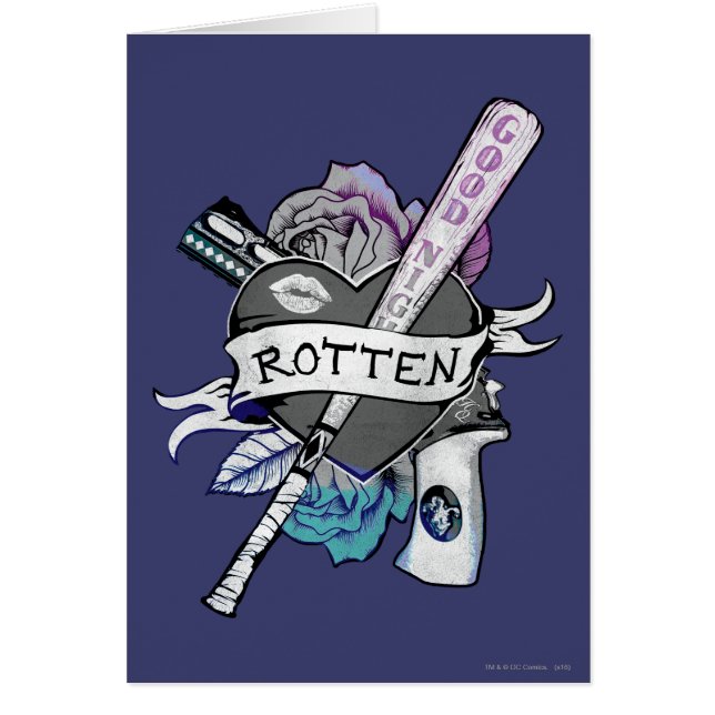 Suicide Squad | Harley Quinn "Rotten" Tattoo Art (Voorkant)