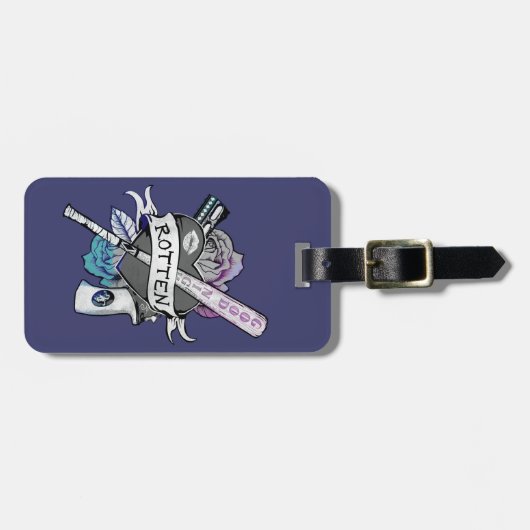 Suicide Squad | Harley Quinn "Rotten" Tattoo Art Bagagelabel (Voorkant horizontaal)