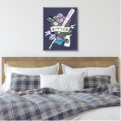 Suicide Squad | Harley Quinn "Rotten" Tattoo Art Canvas Afdruk (Insitu (Slaapkamer))