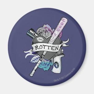 Suicide Squad Harley Quinn "Rotten" Tattoo Art Magneet