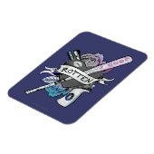 Suicide Squad | Harley Quinn "Rotten" Tattoo Art Magneet (Linkerzijde)