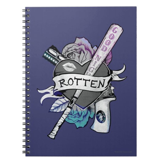Suicide Squad | Harley Quinn "Rotten" Tattoo Art Notitieboek (Voorkant)