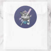 Suicide Squad | Harley Quinn "Rotten" Tattoo Art Ronde Sticker (Tas)