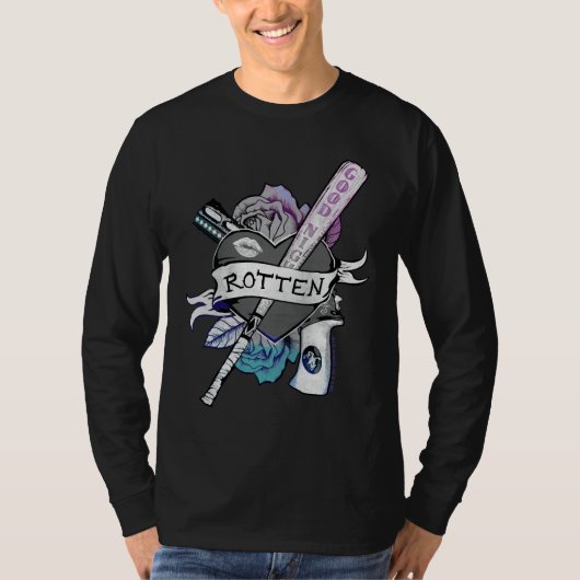 Suicide Squad | Harley Quinn "Rotten" Tattoo Art T-shirt (Voorkant)
