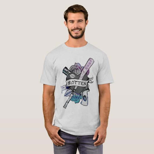 Suicide Squad | Harley Quinn "Rotten" Tattoo Art T-shirt (Voorkant volledig)