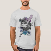 Suicide Squad | Harley Quinn "Rotten" Tattoo Art T-shirt (Voorkant)