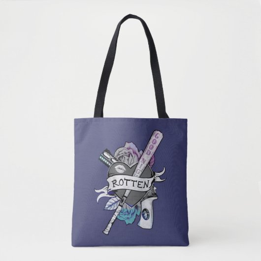 Suicide Squad | Harley Quinn "Rotten" Tattoo Art Tote Bag (Voorkant)