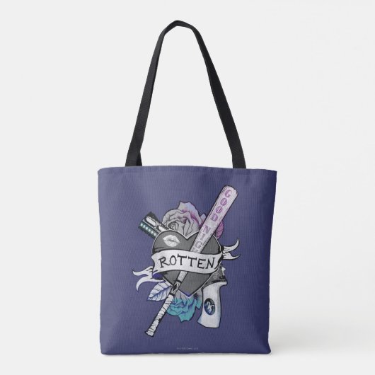 Suicide Squad | Harley Quinn "Rotten" Tattoo Art Tote Bag (Achterkant)