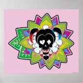 Suicide Squad | Harley Quinn Skull Tattoo Art Poster (Voorkant)
