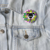 Suicide Squad | Harley Quinn Skull Tattoo Art Ronde Button 5,7 Cm (In situ)