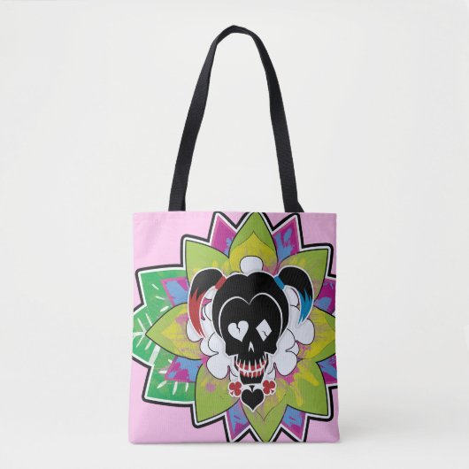 Suicide Squad | Harley Quinn Skull Tattoo Art Tote Bag (Voorkant)