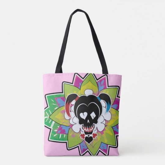 Suicide Squad | Harley Quinn Skull Tattoo Art Tote Bag (Achterkant)