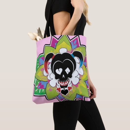 Suicide Squad | Harley Quinn Skull Tattoo Art Tote Bag (Dichtbij)