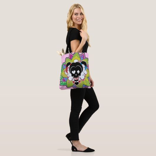 Suicide Squad | Harley Quinn Skull Tattoo Art Tote Bag (Op model)