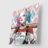 Suicide Squad | Harley Quinn Vierkante Klok (Hoek)