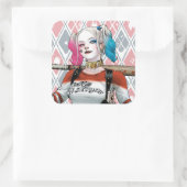 Suicide Squad | Harley Quinn Vierkante Sticker (Tas)