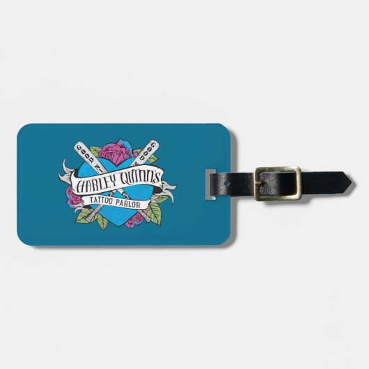 Suicide Squad | Harley Quinn's Tattoo Parlor Heart Bagagelabel (Voorkant horizontaal)
