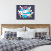 Suicide Squad | Harley Quinn's Tattoo Parlor Heart Canvas Afdruk (Insitu (Slaapkamer))