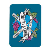Suicide Squad | Harley Quinn's Tattoo Parlor Heart Magneet (Verticaal)