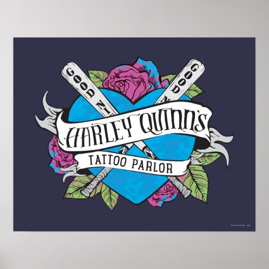 Suicide Squad | Harley Quinn's Tattoo Parlor Heart Poster (Voorkant)