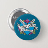 Suicide Squad | Harley Quinn's Tattoo Parlor Heart Ronde Button 5,7 Cm (Voorkant /achterkant)