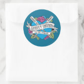 Suicide Squad | Harley Quinn's Tattoo Parlor Heart Ronde Sticker (Tas)