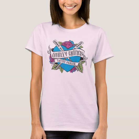 Suicide Squad | Harley Quinn's Tattoo Parlor Heart T-shirt (Voorkant)