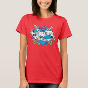 Suicide Squad   Harley Quinn's Tattoo Parlor Heart T-shirt