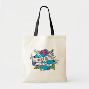 Suicide Squad Harley Quinn's Tattoo Parlor Heart Tote Bag