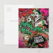 Suicide Squad | Joker Character Graffiti Briefkaart (Voorkant / Achterkant)