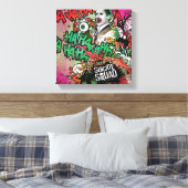Suicide Squad | Joker Character Graffiti Canvas Afdruk (Insitu (Slaapkamer))