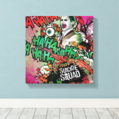 Suicide Squad | Joker Character Graffiti Canvas Afdruk (Insitu (Houten vloer))
